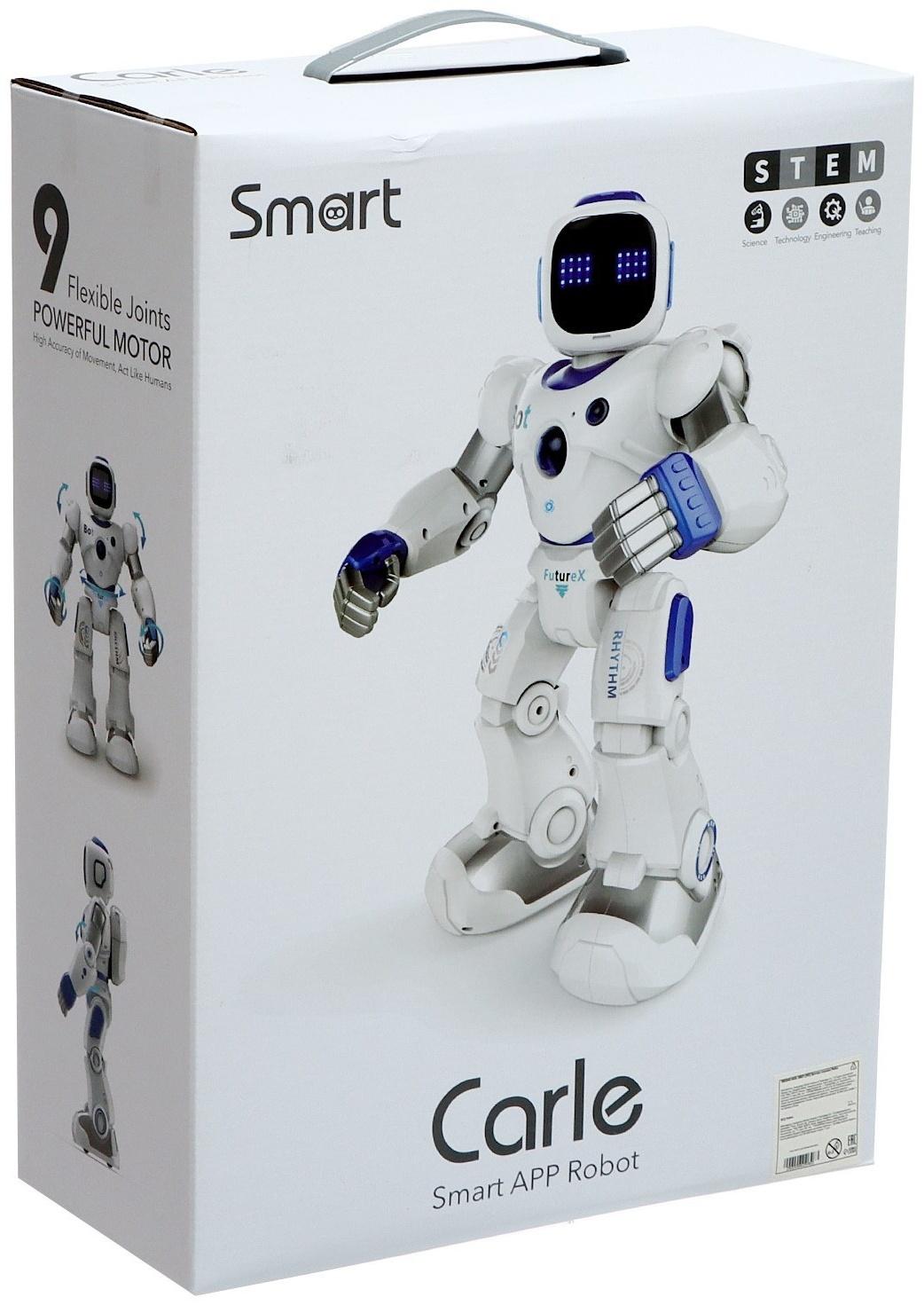 Робот «Карл», на радиоуправлении, интерактивный, световые, звуковые эффекты, работает от аккумулятора