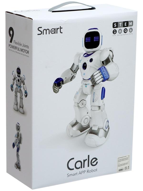 Робот «Карл», на радиоуправлении, интерактивный, световые, звуковые эффекты, работает от аккумулятора