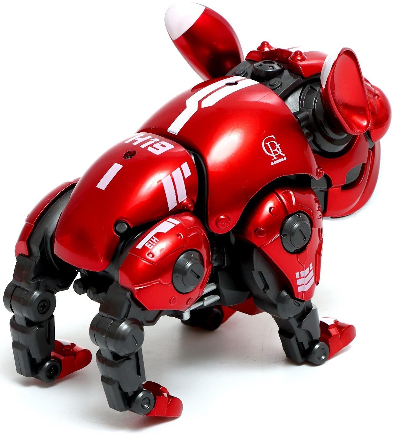 Робот-собака «Макс», световые, звуковые эффекты, металлический, цвет красный