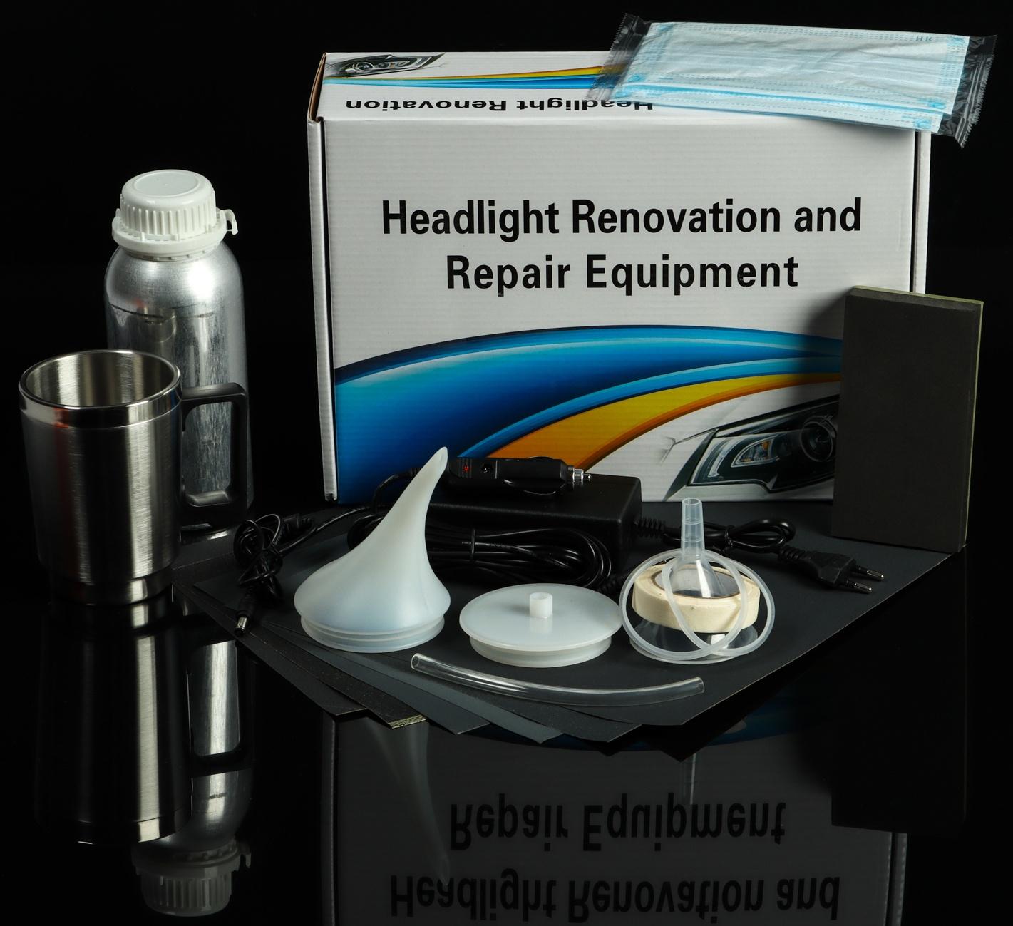 Комплект для химической полировки фар авто