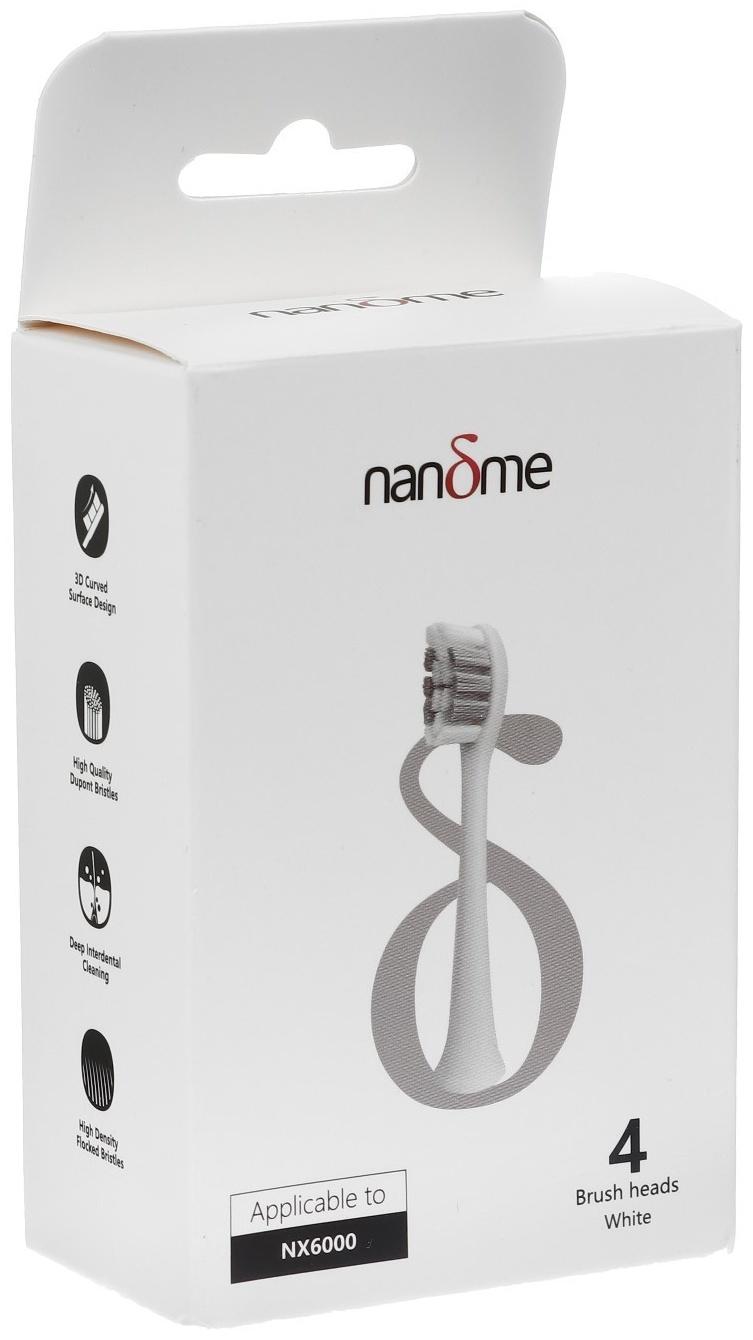 Насадки  для электрической зубной щетки Nandme NX6000, 4 шт