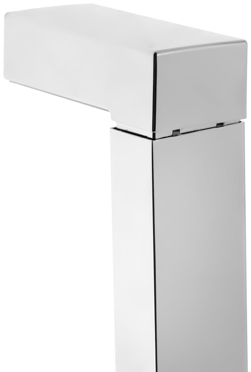 Набор для душа ZEIN H04, квадратный, стойка, мыльница и держатель, шланг 150 см, лейка, хром