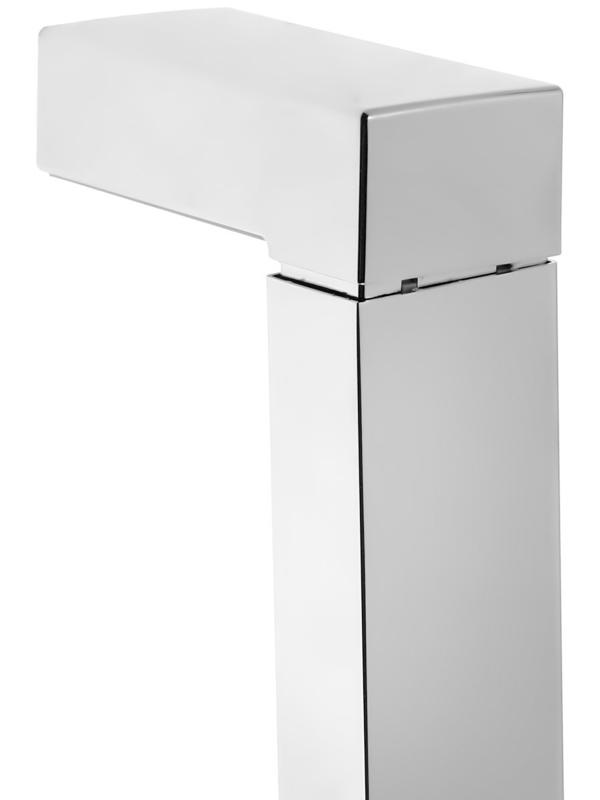 Набор для душа ZEIN H04, квадратный, стойка, мыльница и держатель, шланг 150 см, лейка, хром