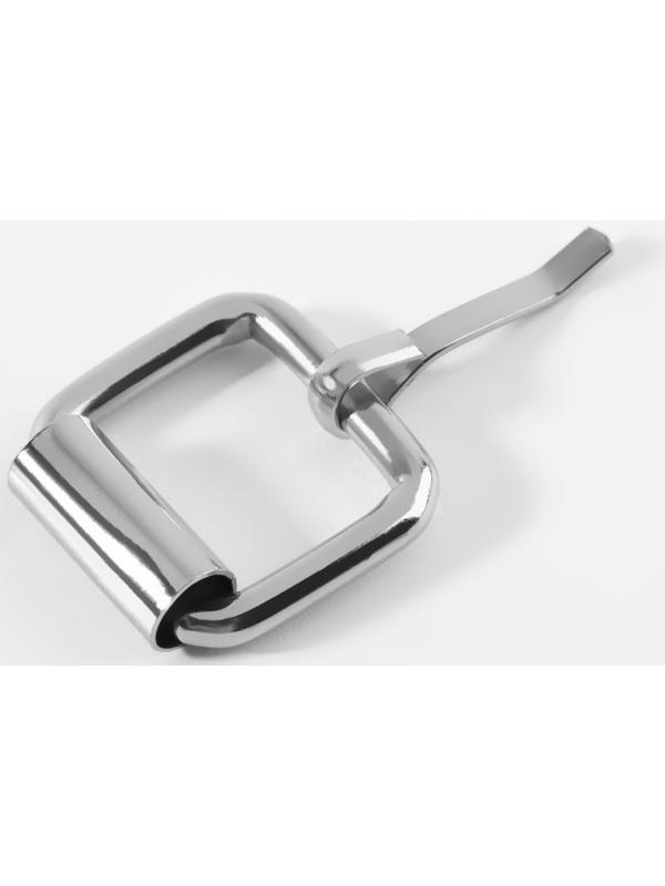 Пряжка, 1,9 × 2,2 см, 16 мм, 10 шт, цвет серебряный