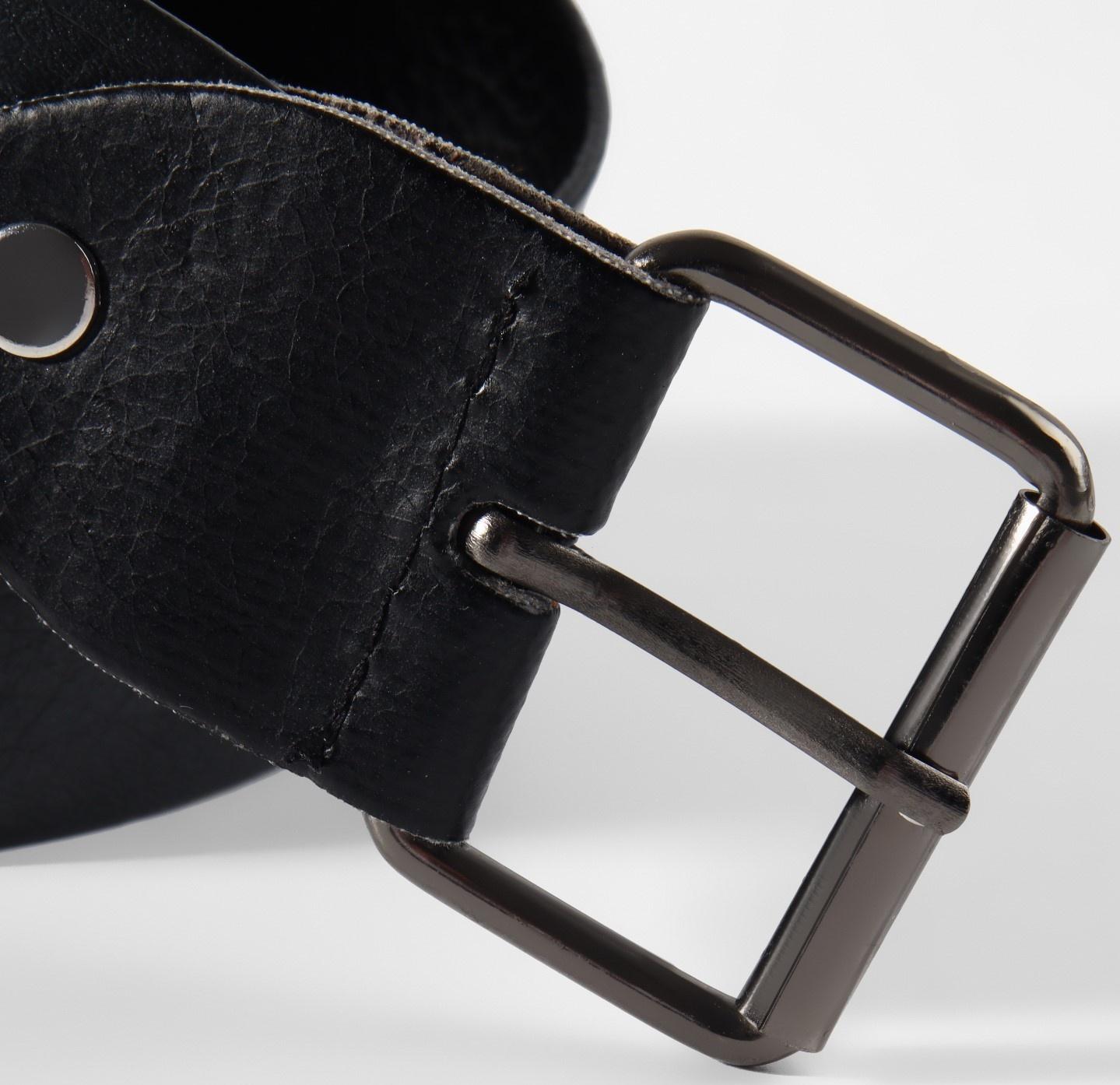 Пряжка для ремня, 4,6 × 3,4 см, 38 мм, 5 шт, цвет чёрный никель