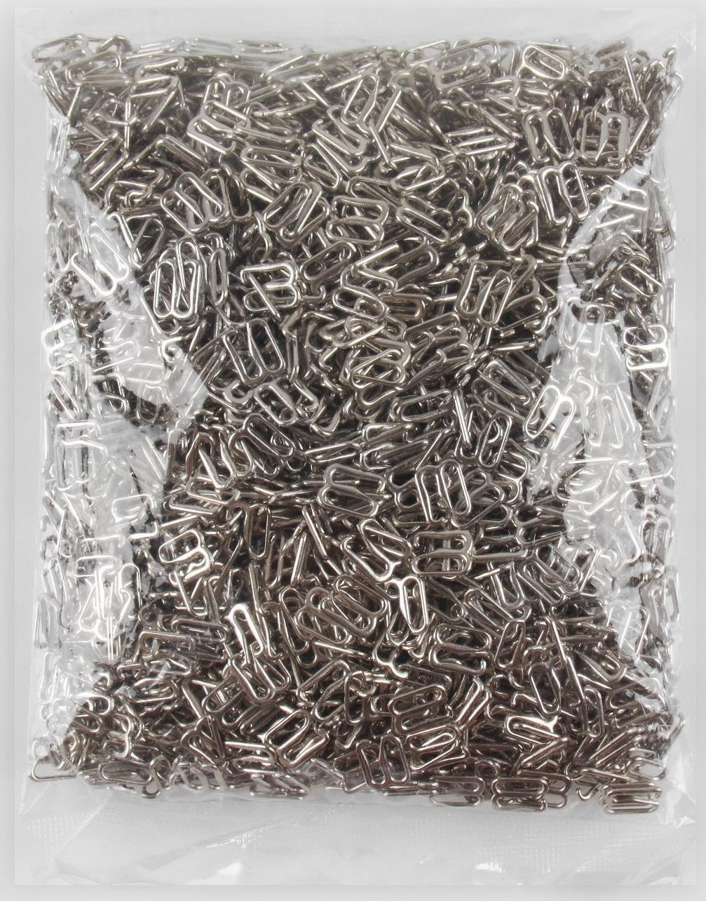 Крючок для бретелей, металлический, 8 мм, цвет серебряный