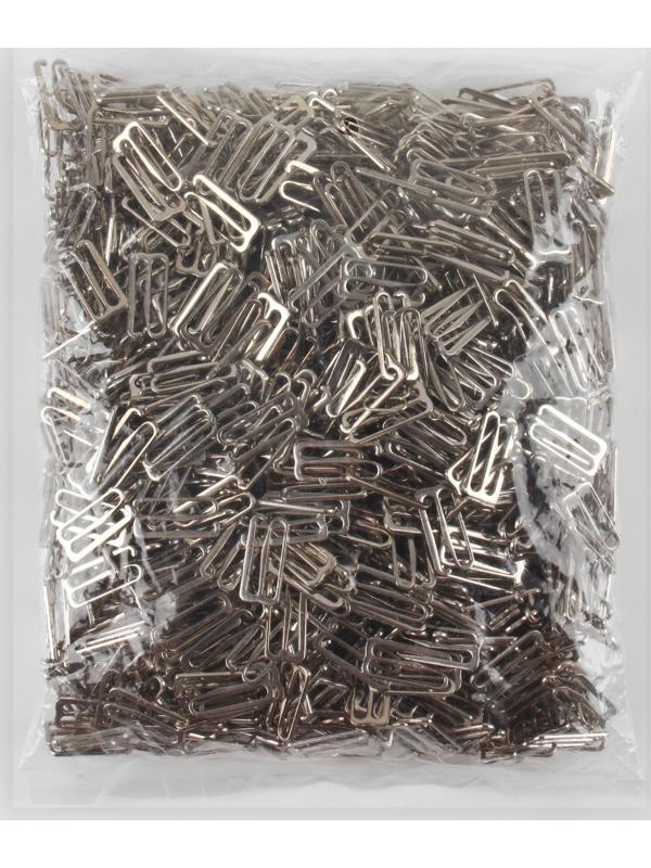 Крючок для бретелей, металлический, 20 мм, цвет серебряный