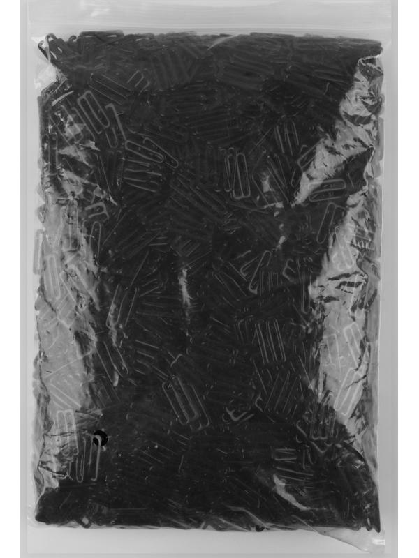 Крючок для бретелей, металлический, 20 мм, цвет чёрный