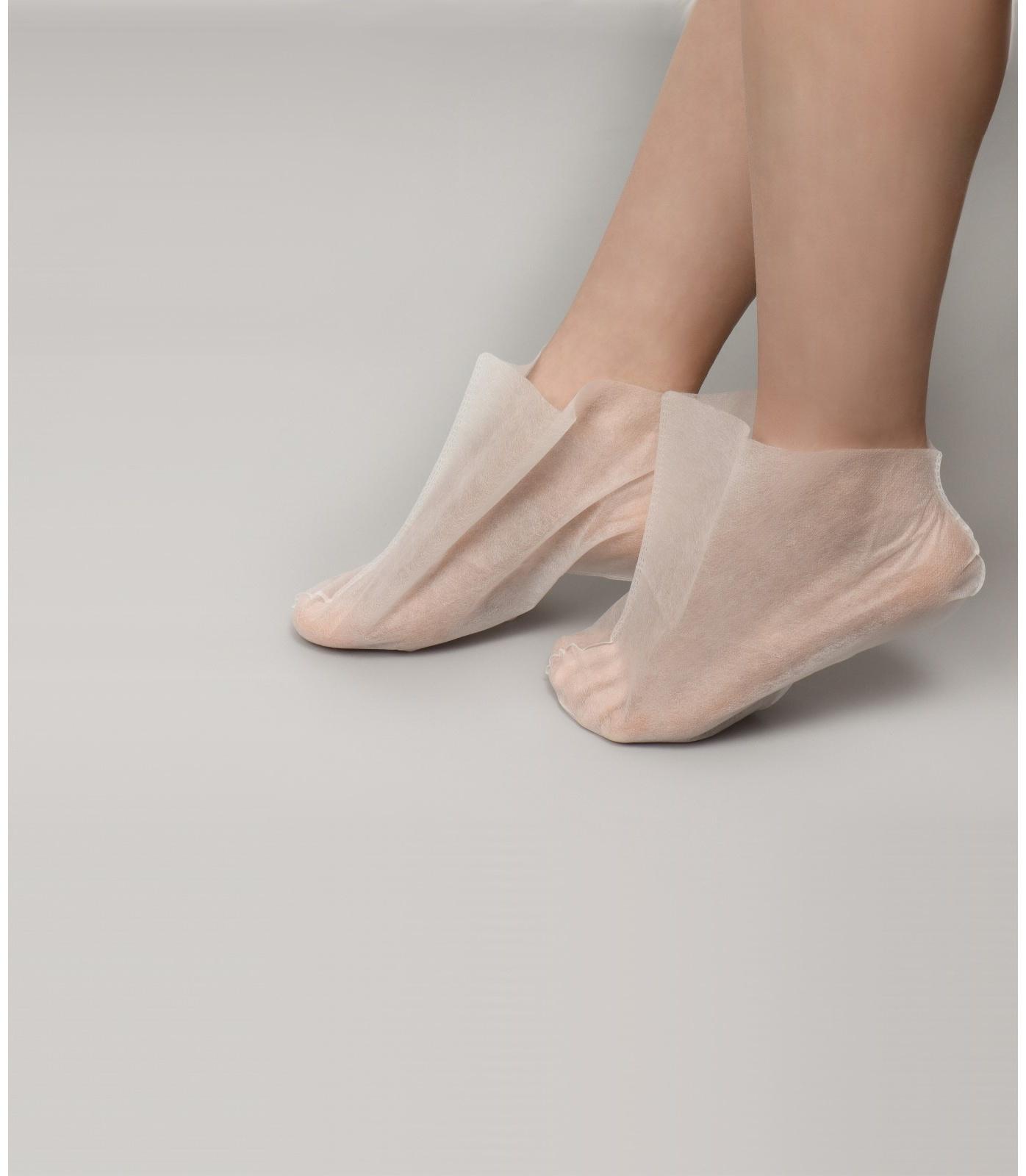 Носочки для парафинотерапии, нетканый материал, одноразовые, ONE SIZE, цвет белый