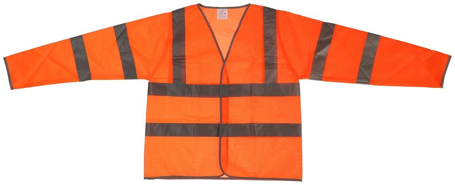 Куртка сигнальная светоотражающая, оранжевый, 3 класс, размер 2XL