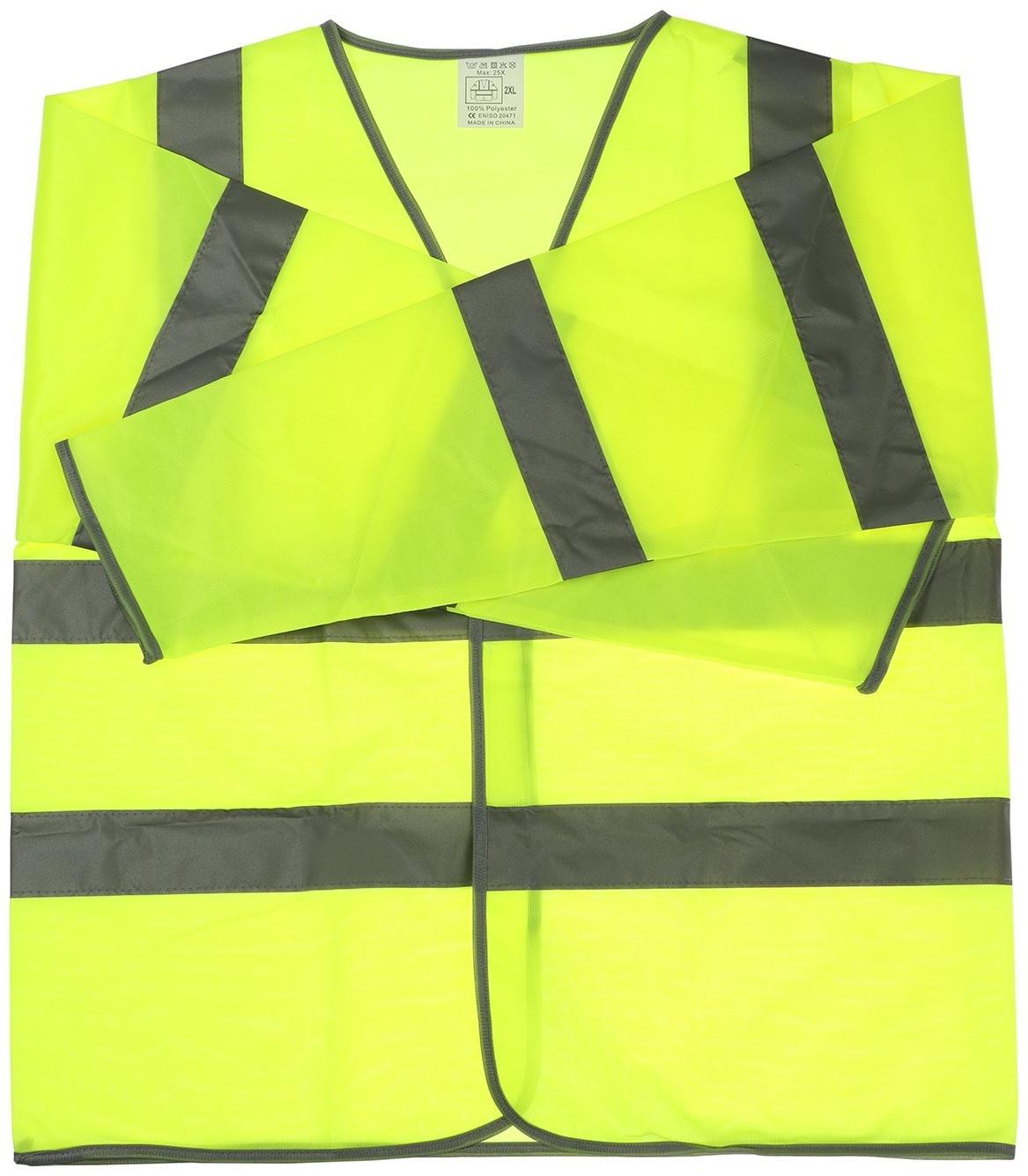 Куртка сигнальная светоотражающая, салатовый, 3 класс, размер 2XL
