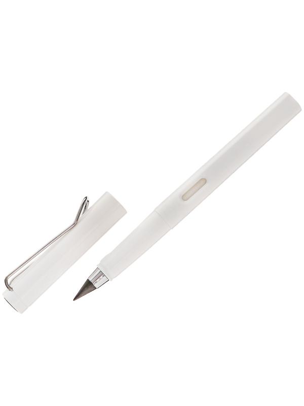 Карандаш чернографитный НВ вечный, Белый CALLIGRATA