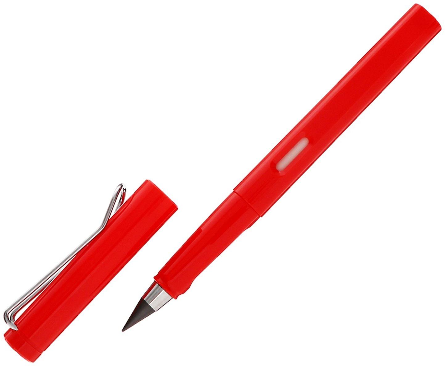 Карандаш чернографитный НВ вечный, Красный CALLIGRATA