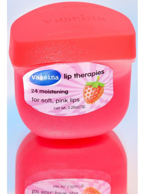 Вазелин косметический для губ, клубника