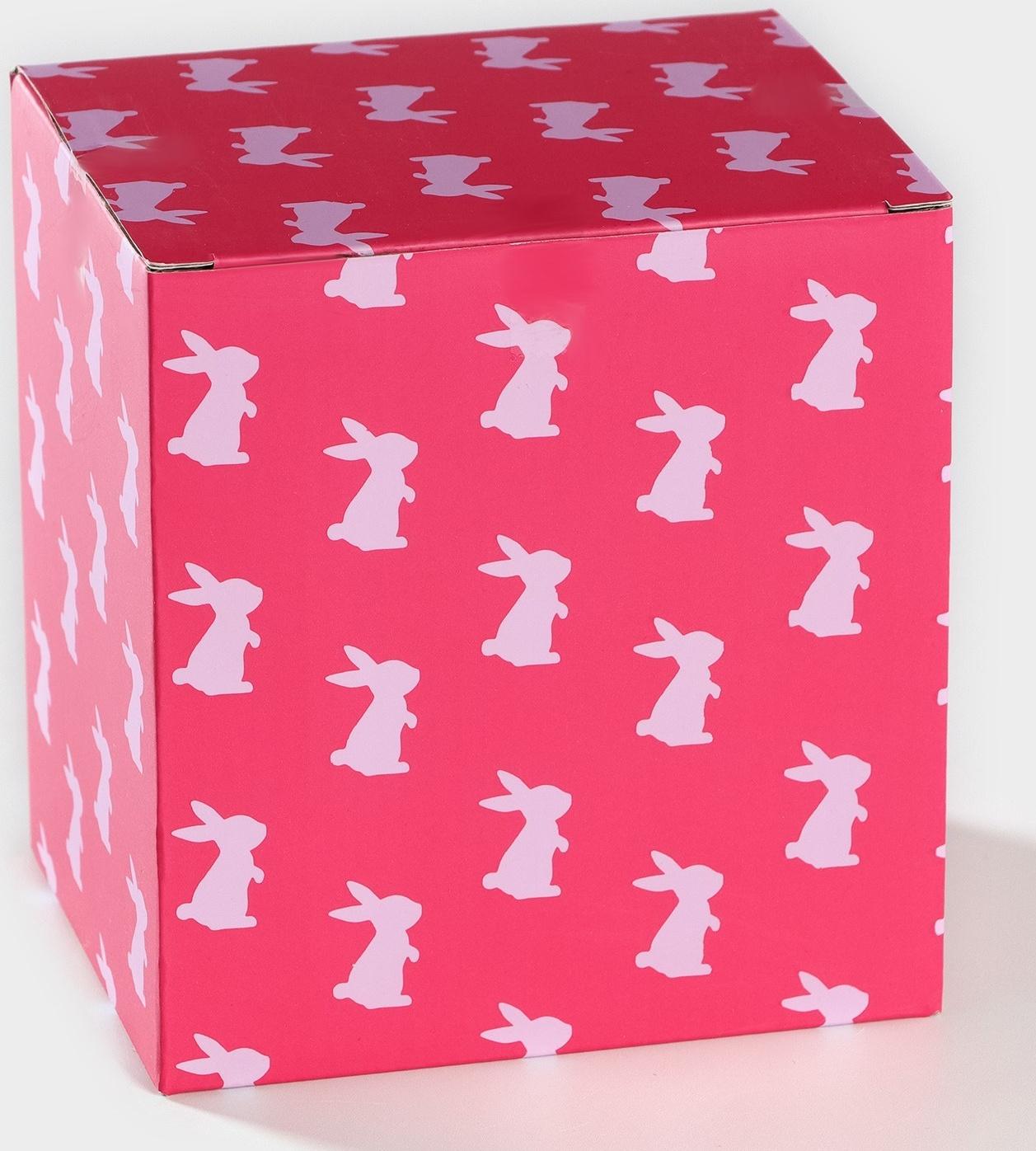 Кружка Доляна «Зайка», 380 мл, цвет белый