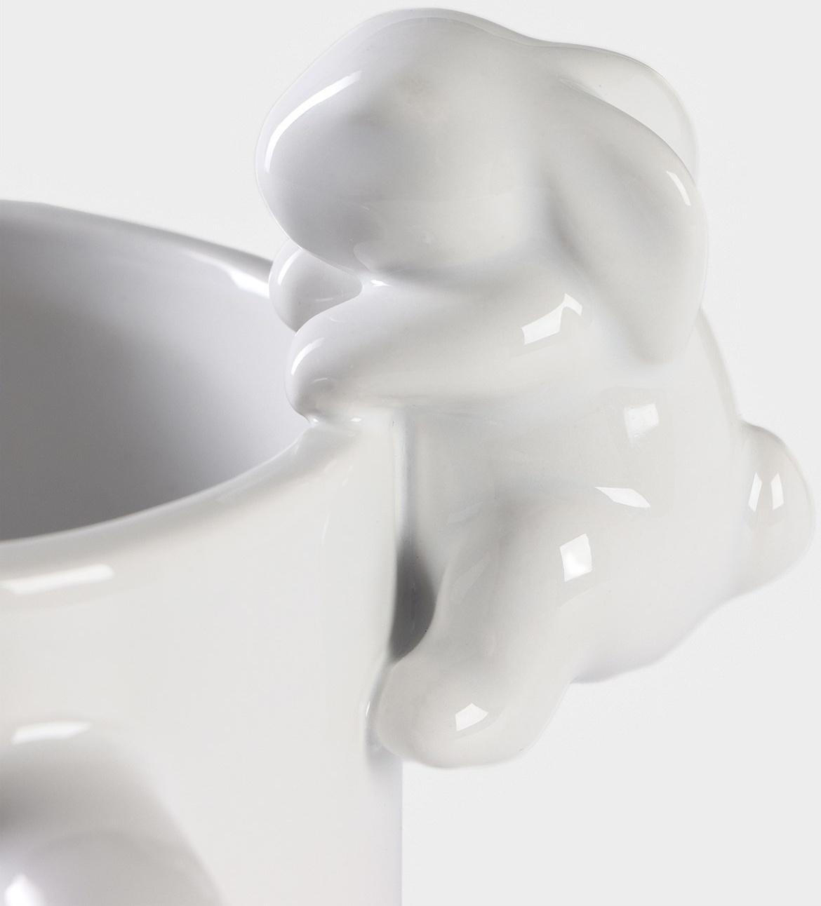 Кружка Доляна «Зайка», 380 мл, цвет белый