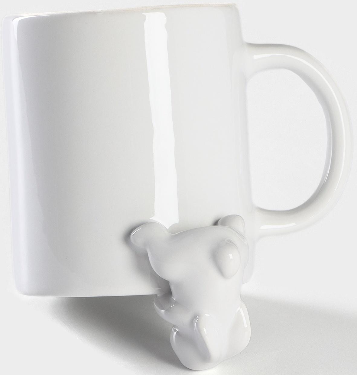Кружка Доляна «Зайка», 380 мл, цвет белый