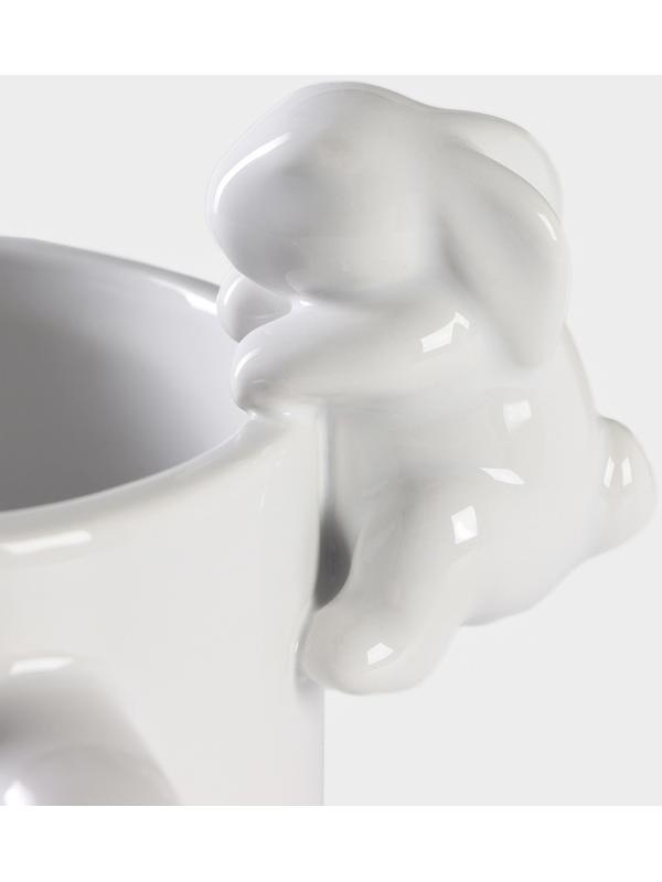 Кружка Доляна «Зайка», 380 мл, цвет белый