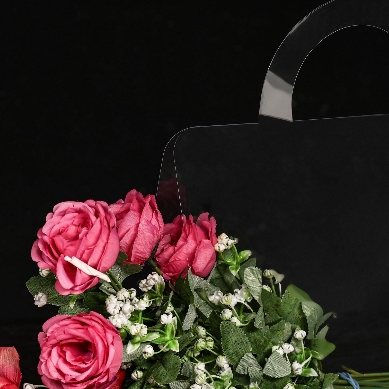 Переноска для цветов без ленты, 30х25х12 см