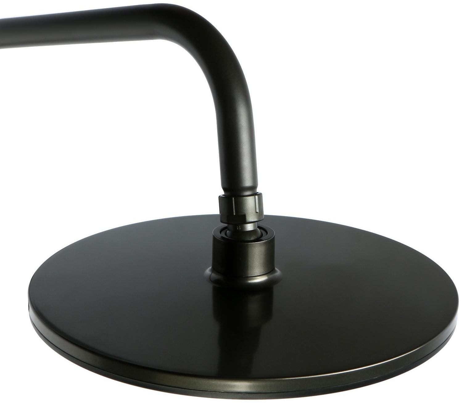 Душевая система ZEIN Z1013, тропическая и ручная лейка 5 режимов, 2 шланга, мыльница, графит