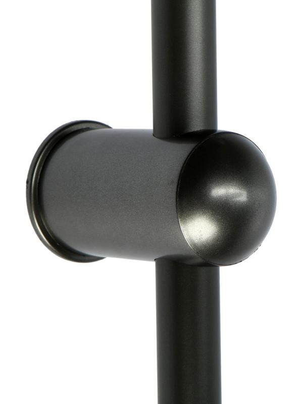 Душевая система ZEIN Z1013, тропическая и ручная лейка 5 режимов, 2 шланга, мыльница, графит