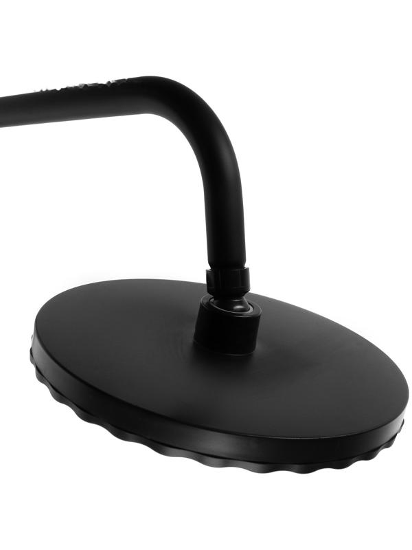 Душевая система ZEIN Z1014, тропическая и ручная лейка, 2 шланга, мыльница, черная