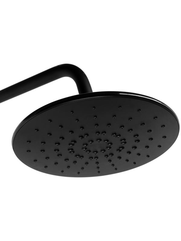 Душевая система ZEIN Z1015, тропическая и ручная лейка, шланг 150 см, черная