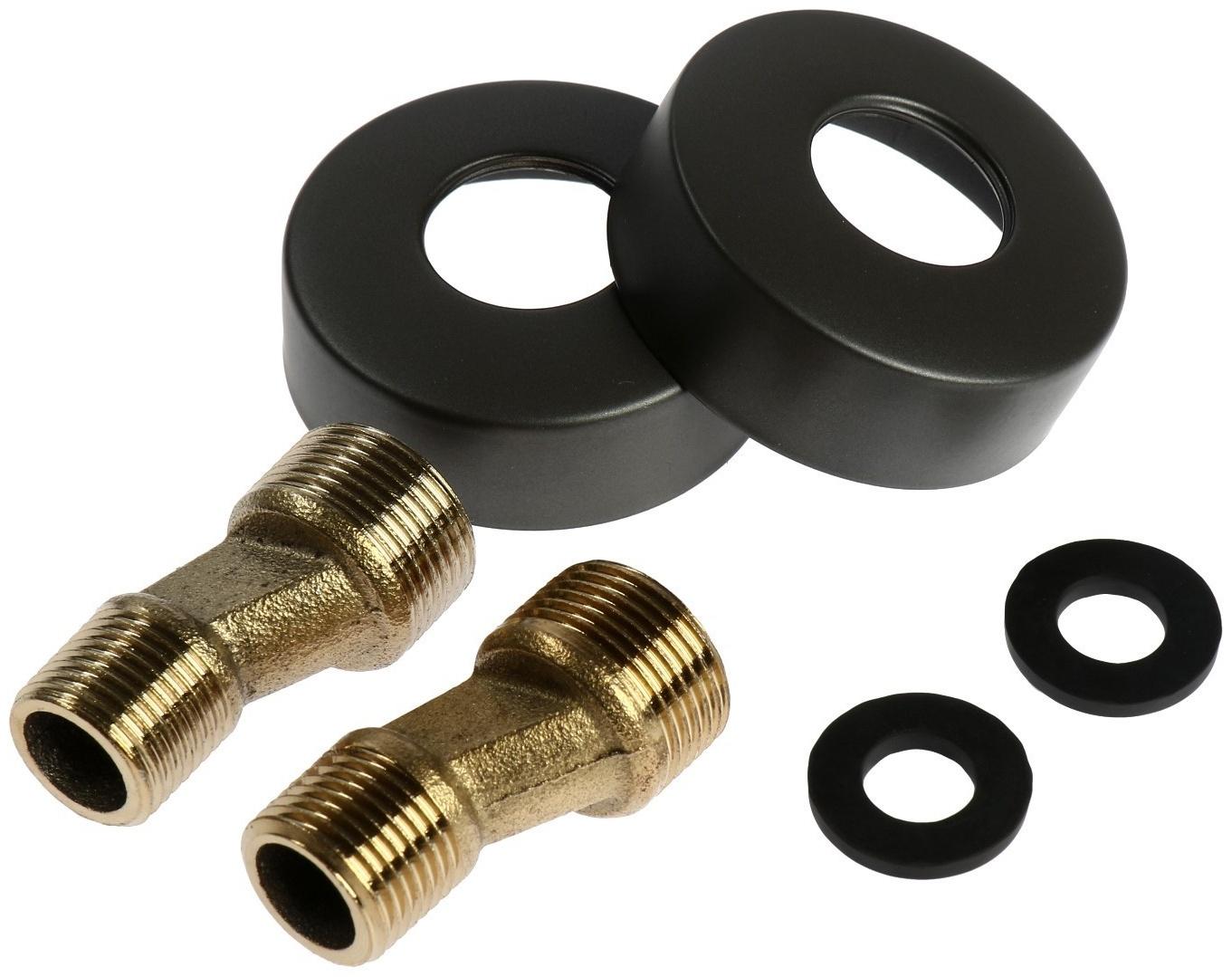 Душевая система ZEIN Z1015, тропическая и ручная лейка, шланг 150 см, графит