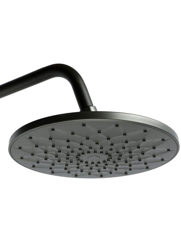 Душевая система ZEIN Z1015, тропическая и ручная лейка, шланг 150 см, графит