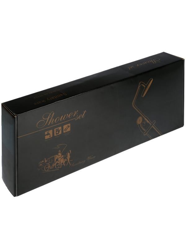 Душевая система ZEIN Z1015, тропическая и ручная лейка, шланг 150 см, графит