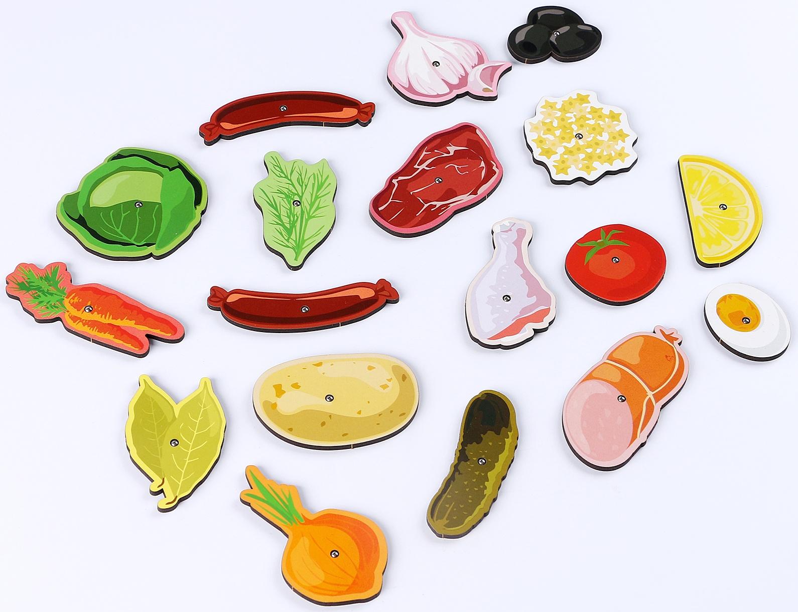 Разивающая игра сортер «Кастрюля с супами»