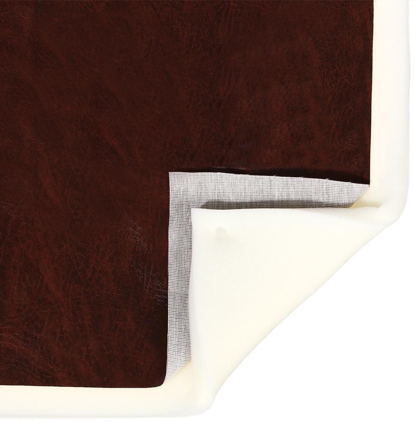 Комплект для перетяжки мебели, 50 × 50 см: иск.кожа, поролон 20 мм, коричневый