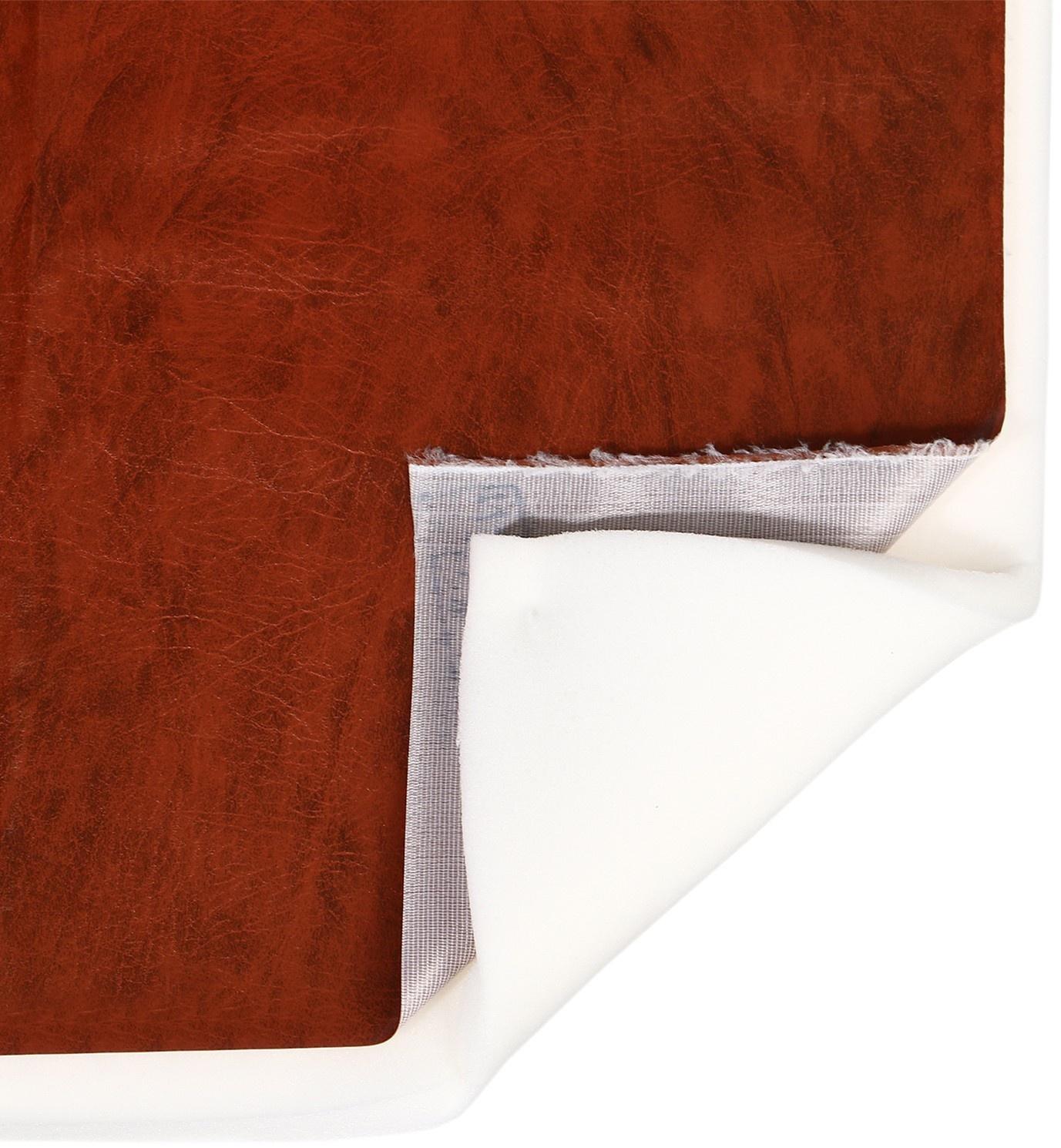 Комплект для перетяжки мебели, 50 × 100 см: иск.кожа, поролон 20 мм, коричневый