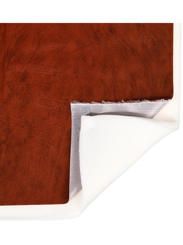 Комплект для перетяжки мебели, 50 × 100 см: иск.кожа, поролон 20 мм, коричневый