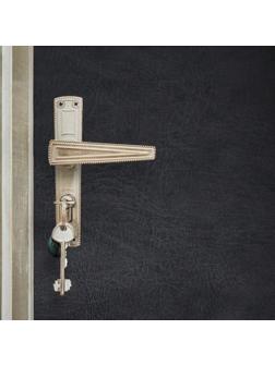 Комплект для обивки дверей, 80 × 200 см: иск.кожа, ватин, гвозди 50 шт., струна 10 м, чёрный, Praktische Home