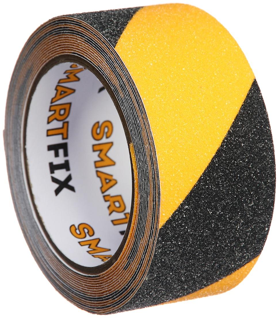 Лента клейкая противоскользящая SmartFix  Anti Slip, 50мм*5м, чёрно-жёлтая