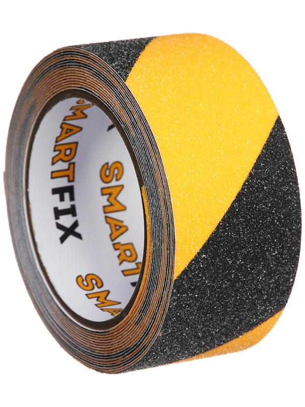 Лента клейкая противоскользящая SmartFix  Anti Slip, 50мм*5м, чёрно-жёлтая