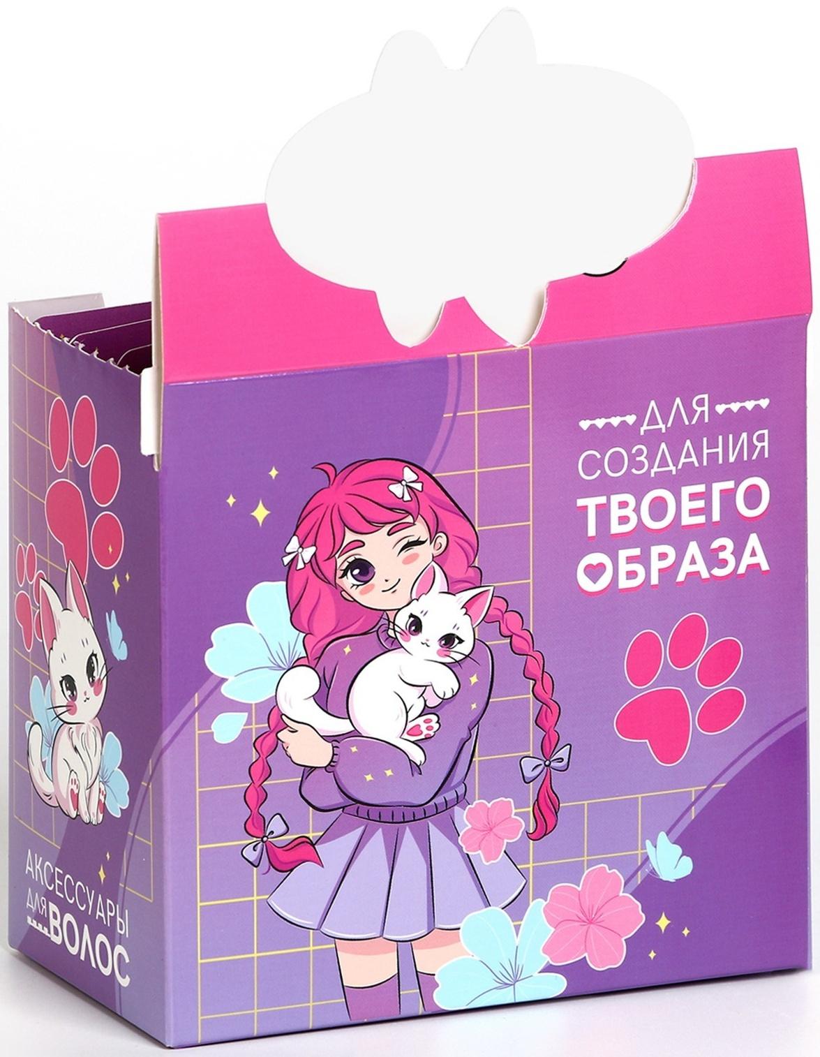 Шоубокс с резинками для волос 