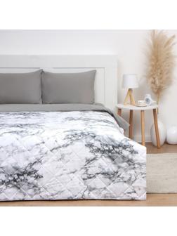 Покрывало LoveLife 1,5 сп White marble, 150*210±5см, микрофайбер, 100% п/э