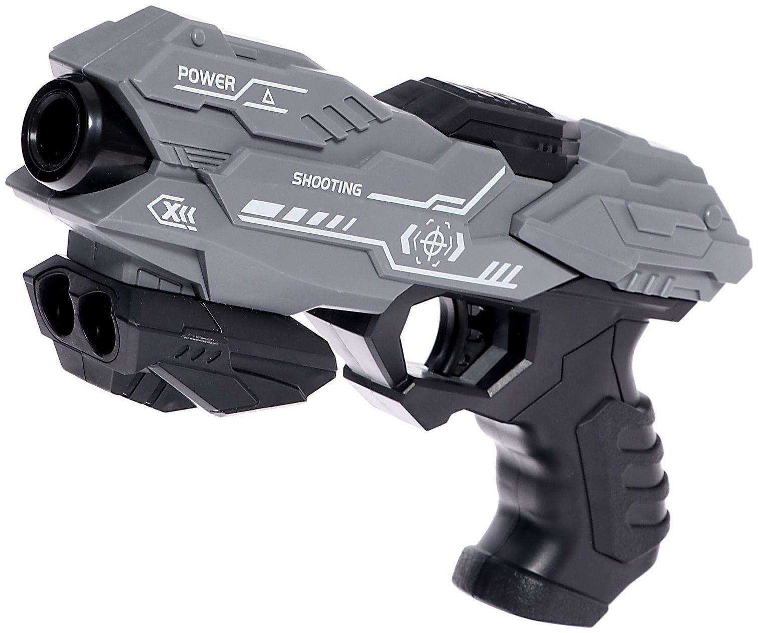 Бластер «Power gun», стреляет мягкими пулями, цвет МИКС