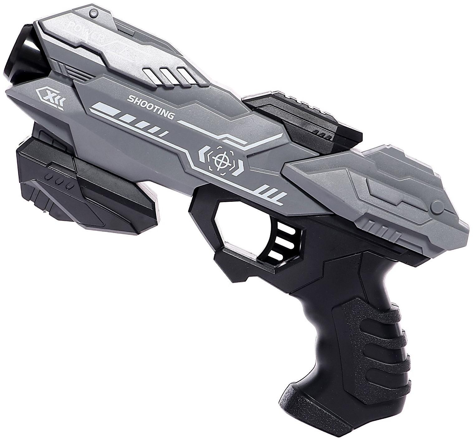 Бластер «Power gun», стреляет мягкими пулями, цвет МИКС