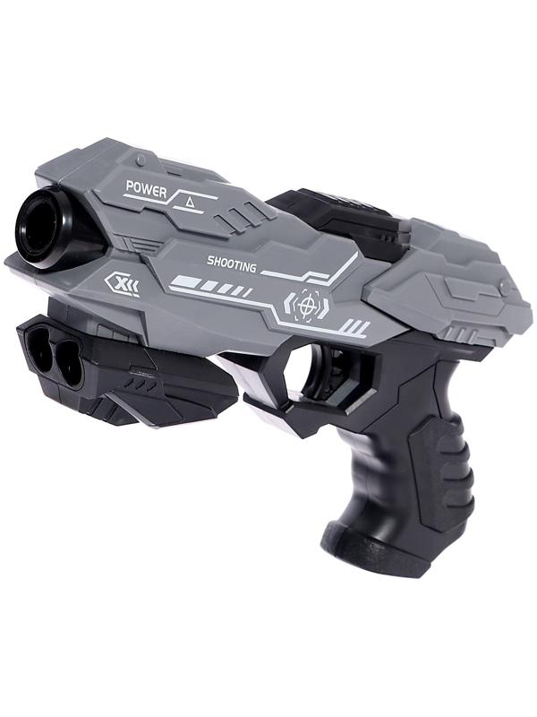 Бластер «Power gun», стреляет мягкими пулями, цвет МИКС