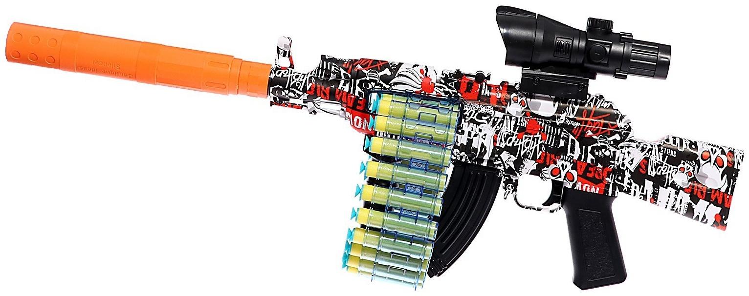 Автомат «АК47», стреляет мягкими пулями