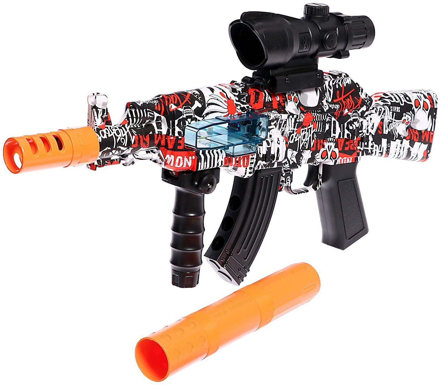 Автомат «АК47», стреляет мягкими пулями