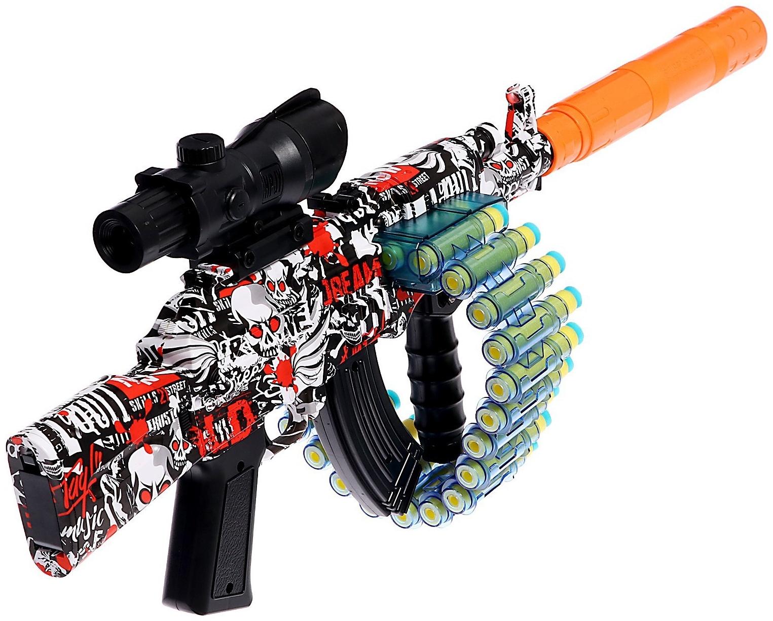 Автомат «АК47», стреляет мягкими пулями