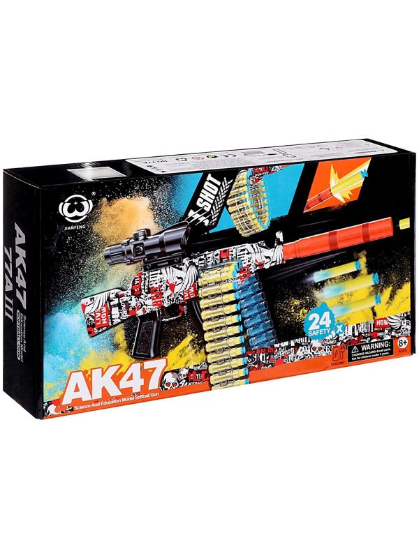 Автомат «АК47», стреляет мягкими пулями