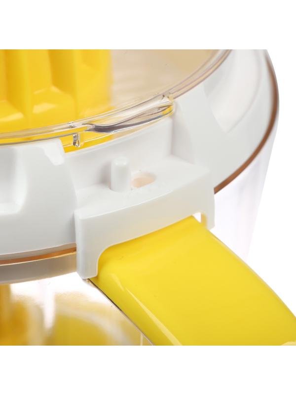 Соковыжималка Blackton Bt J1112, для цитрусовых, 25 Вт, 1.2 л, 54 об/мин, бело-жёлтая