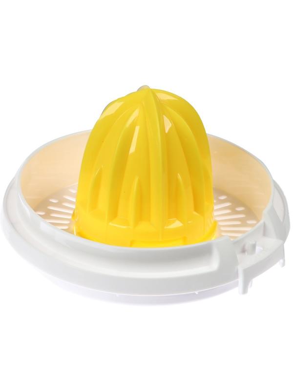 Соковыжималка Blackton Bt J1112, для цитрусовых, 25 Вт, 1.2 л, 54 об/мин, бело-жёлтая