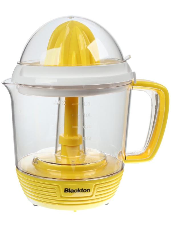 Соковыжималка Blackton Bt J1112, для цитрусовых, 25 Вт, 1.2 л, 54 об/мин, бело-жёлтая