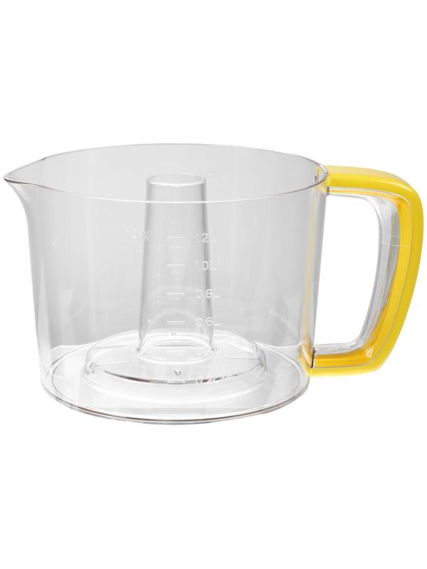 Соковыжималка Blackton Bt J1112, для цитрусовых, 25 Вт, 1.2 л, 54 об/мин, бело-жёлтая